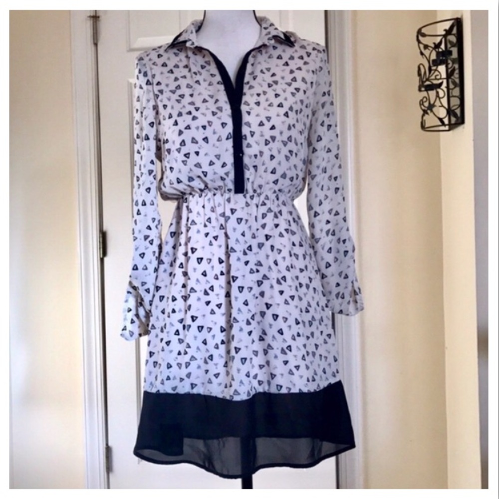 VINTAGE PAPAYA BUTTON UP FIT & FLOW COLLARD DRESS